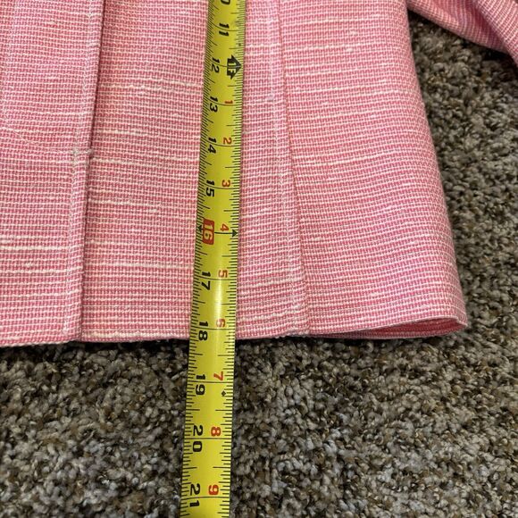 Lilly Pulitzer Blazer 0 Beauford Jacket Pink Boucle 4 Button - Picture 11 of 15